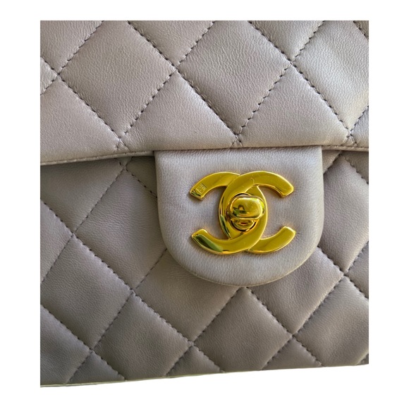 Vintage Chanel Lambskin Lavender Mini Square Flap Bag - Picture 8 of 15